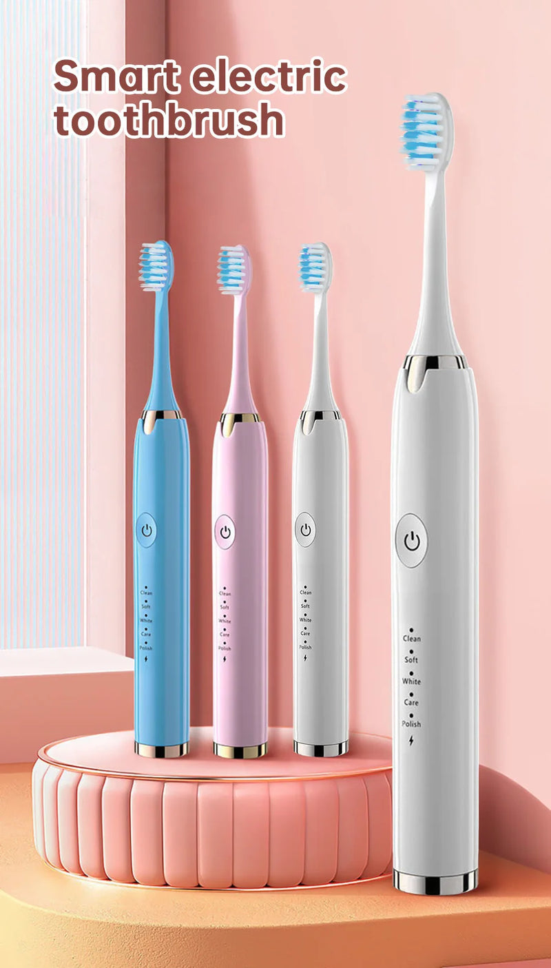 Tongwode Oral Cleaning Electric Tooth Brushes Long Lasting Smart Wireless Rechargeable Automatic Ultrasonic Electric Toothbrush