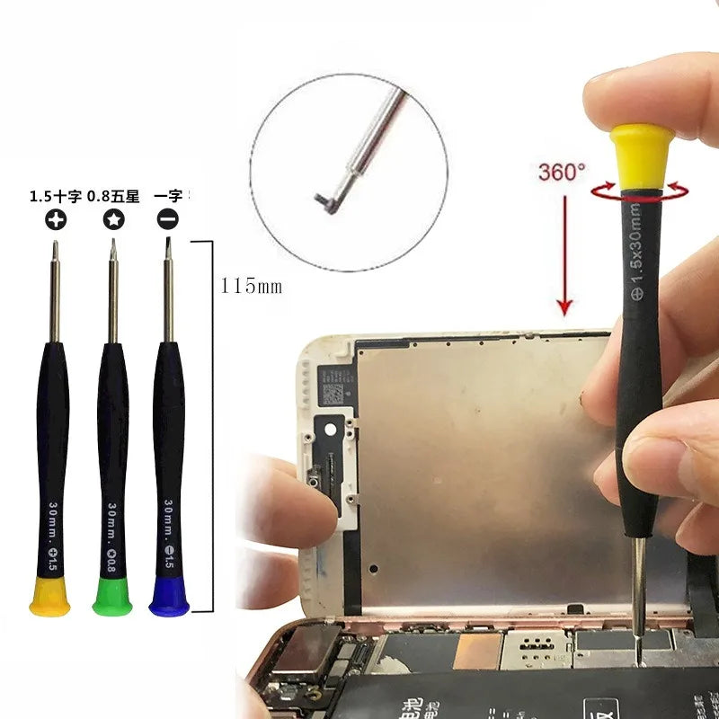 22 in 1 Mobile Phone Repair Tools Opening Screwdriver Set for iPhone iPad Laptop Computer Disassemble Hand Tool Kit Opening Tool