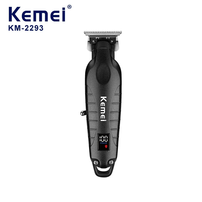 Kemei KM-2293 Salon Level Powder Metallurgical Blade Electric Scissors Hair Clipper 1200 mAh Lithium Battery Hair Trimmers