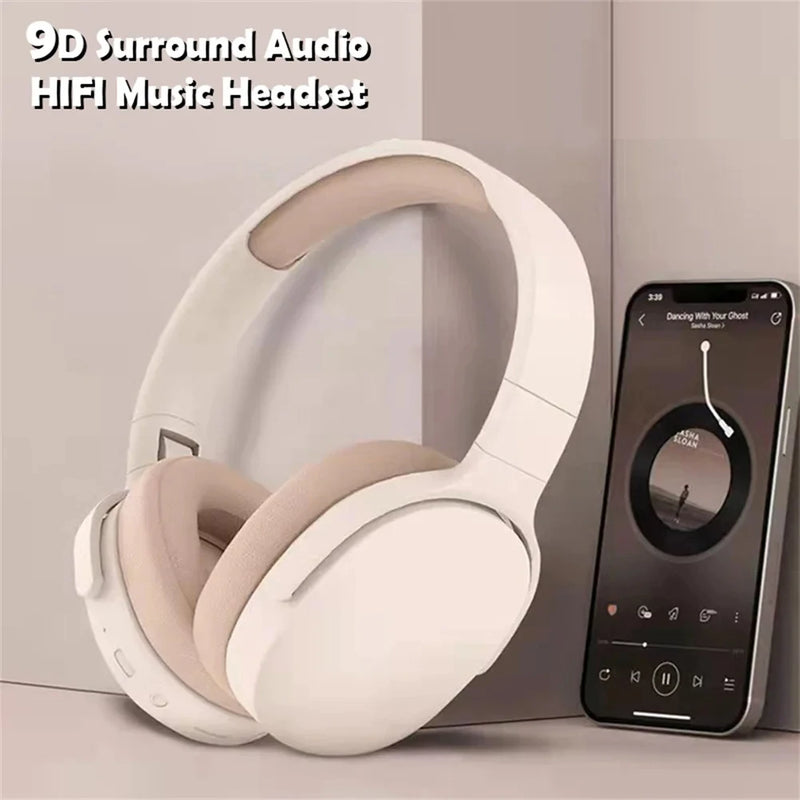 Headphones P2961 Bluetooth 5.3 Over-ear Earphone For Samsung iPhone Stereo Hifi Headset Game Earbuds With Mic