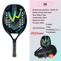 Camewin 3K Holographic Playa Tennis Racket, Carbon Fiber Frame with 