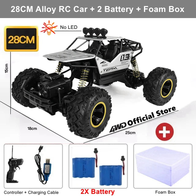 Coche todoterreno 4WD RC, coches de Control remoto 4x4, Radio, Buggy, camión de