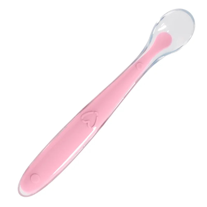 Soft Silicone Baby Spoon Toddler Complementary Food Feeding Training Spoon for Infants Soft Tip Spoon Children's Tableware