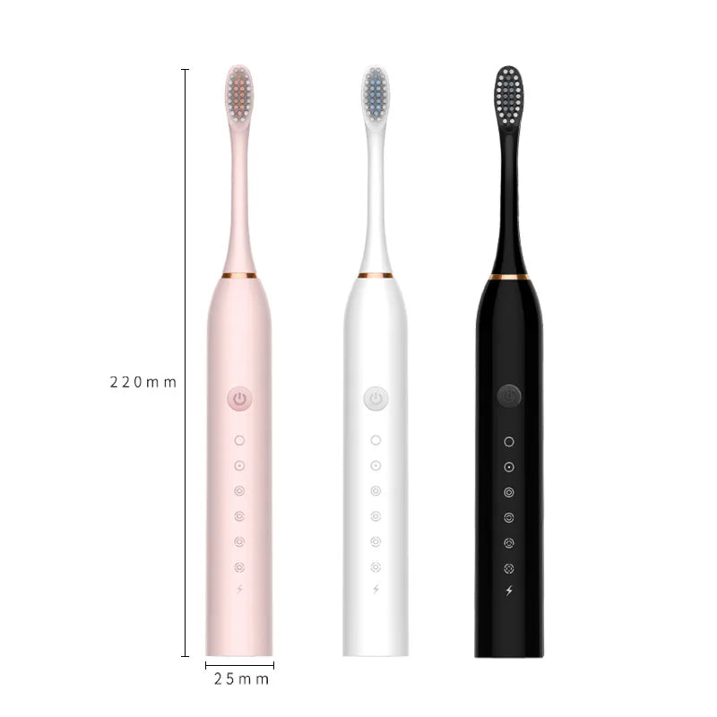 Sonic Electric Toothbrush IPX7 Waterproof Oral Care Whitening Tooth Brush Rechargeable Automatic Adult Powerful Smart Toothbrush