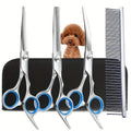 Pet Safe Scissors - Ambidextrous Stainless Steel Dog Grooming Shears with Safe, Round Head for Precision Trimming