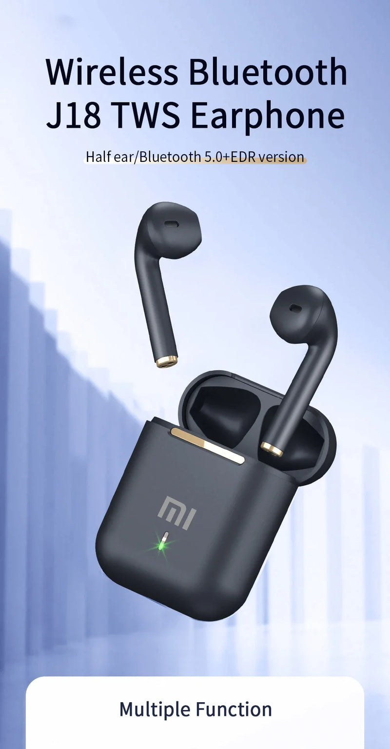 Auriculares inalámbricos XIAOMI J18 originales, auriculares Bluetooth verdadero