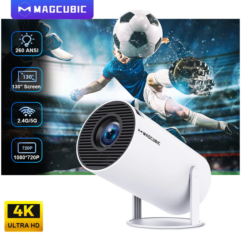 Magcubic Projector HY300 PRO 4K Android 11 Dual Wifi6 260ANSI Allwinner H713 BT5.0 1080P 1280*720P Home Cinema Outdoor Projector