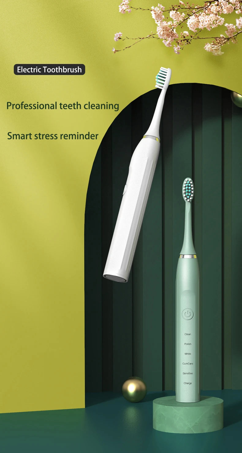 Ilike Sonic Electric Toothbrush for Men and Women Adult Household Non Rechargeable Soft Hair IPX7 Waterproof