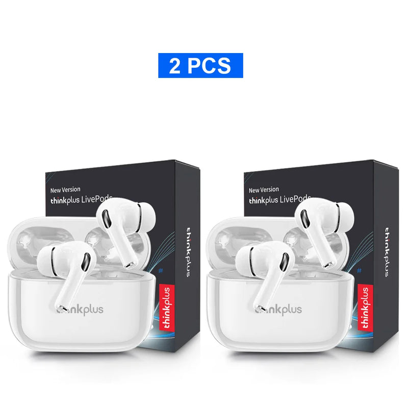 Auriculares inalámbricos Bluetooth Thinkplus originales, auriculares con reducción de ruido ANC, micrófono HD, auriculares para gamers, control de pantalla táctil LED