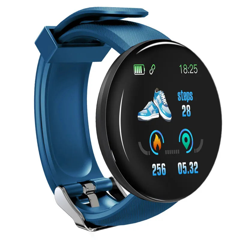 Reloj inteligente D18 para hombre y mujer, pulsera Digital resistente al agua co