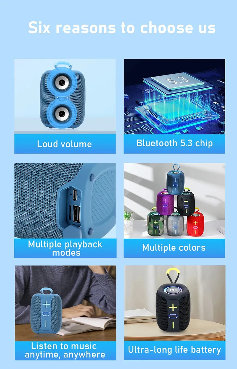 Bluetooth Speaker Speaker Portable Sound Box Music Inhalable Subwoofer