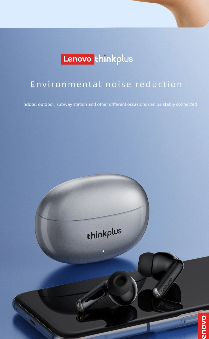 Lenovo Thinkplus XT88 in Ear Bluetooth Earphones with Dual Microphones, Stereo Noise Reduction, Bass HIFI Touch Earphones