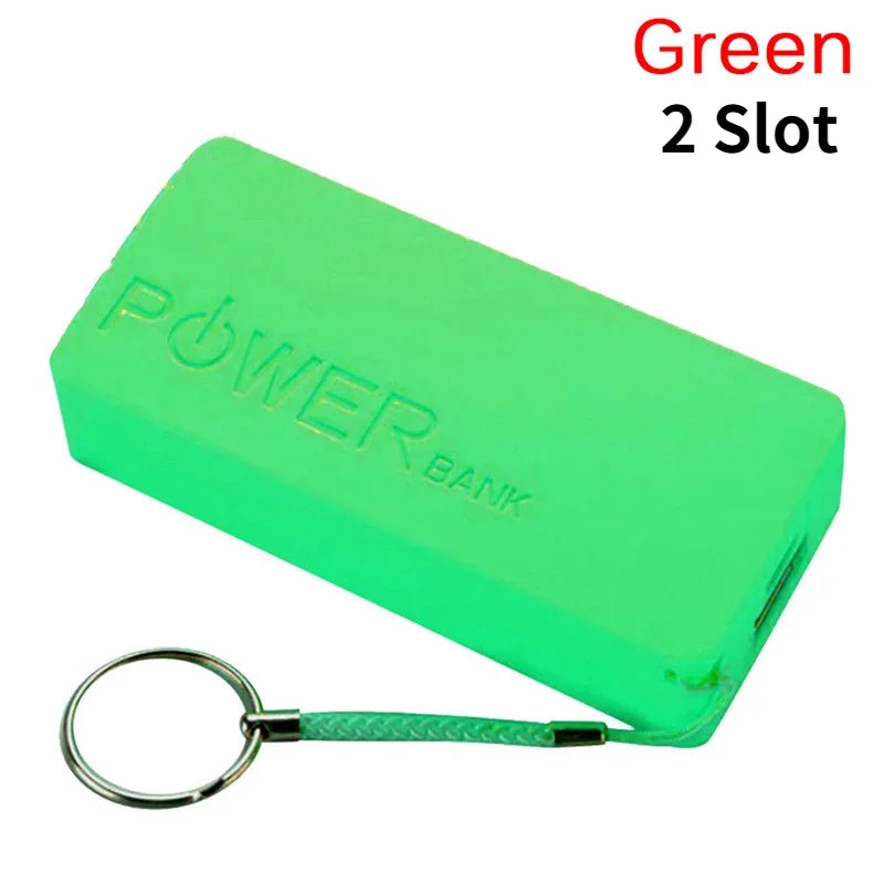 DIY Power Bank Box 5V 1A Portable 18650x2 USB Battery Charger Case Mini Kit Storage For Mobile Phone MP3 Electronic Charging