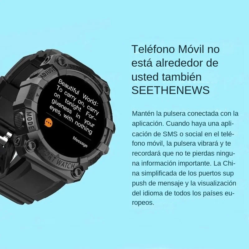 Y56 reloj inteligente con Bluetooth para hombre y mujer, pulsera táctil redonda