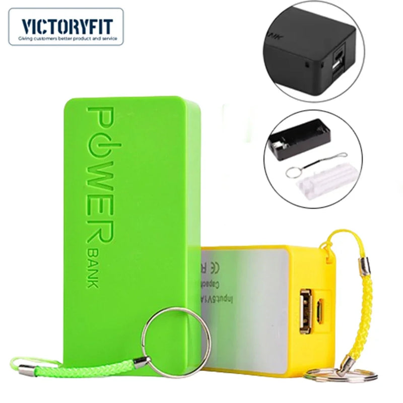 DIY Power Bank Box 5V 1A Portable 18650x2 USB Battery Charger Case Mini Kit Storage For Mobile Phone MP3 Electronic Charging