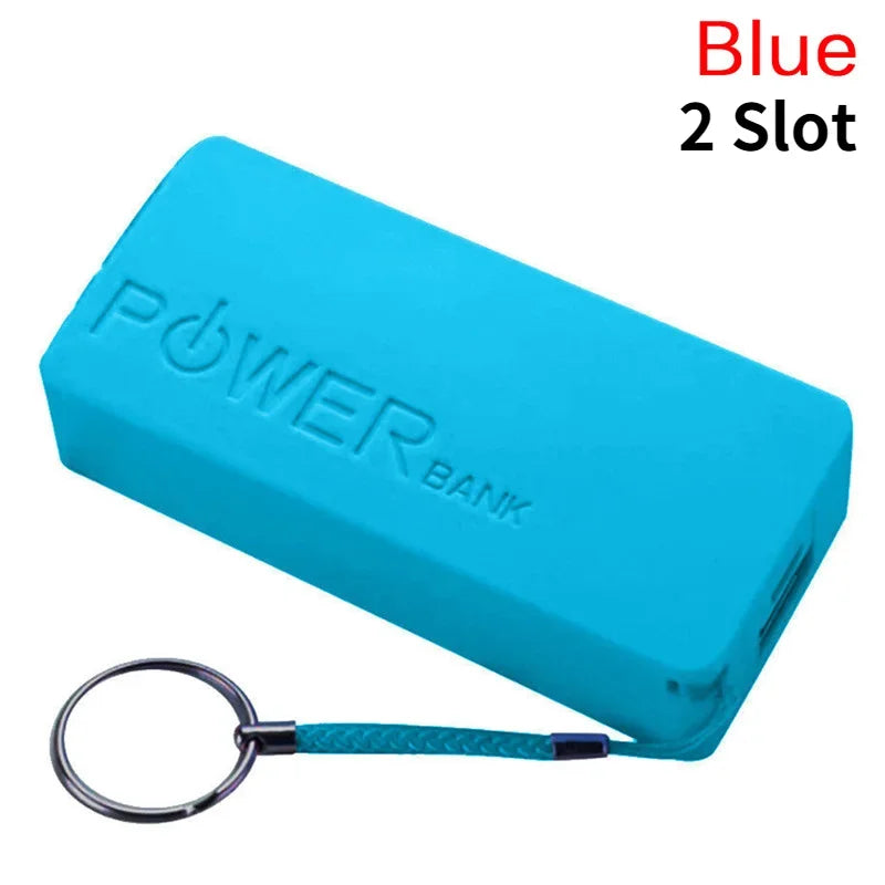 DIY Power Bank Box 5V 1A Portable 18650x2 USB Battery Charger Case Mini Kit Storage For Mobile Phone MP3 Electronic Charging