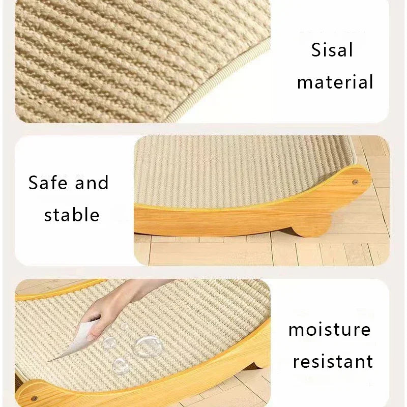 Cat Scratch Board Cat Scratching Pads Detachable Wear-resistant Multifuction Cats Sleeping Bed Kitten Grinding Cat Toys