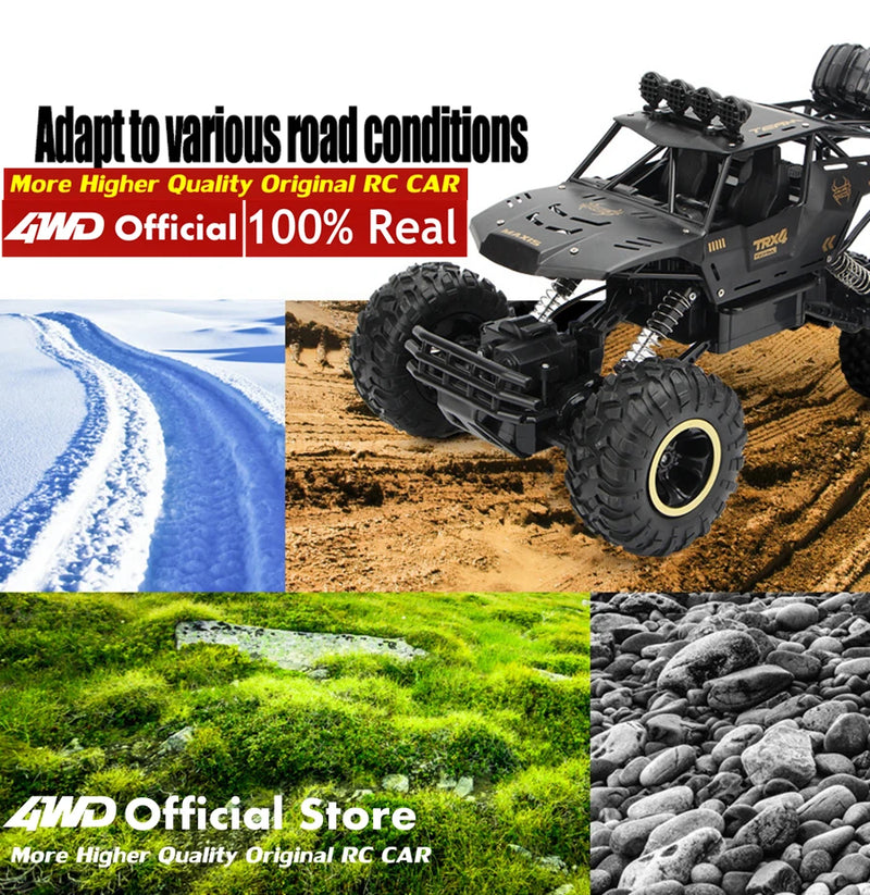 Coche todoterreno 4WD RC, coches de Control remoto 4x4, Radio, Buggy, camión de