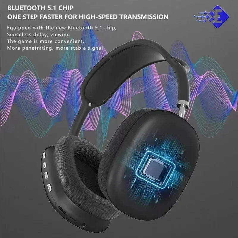 Gaming Headset High Quality Wireless Bluetoot Headphones Noise Cancelling Outdoor Sports Headset With Mic Noise Stereo Headset