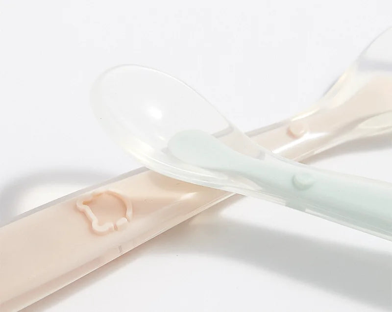 Soft Silicone Baby Spoon Toddler Complementary Food Feeding Training Spoon for Infants Soft Tip Spoon Children's Tableware