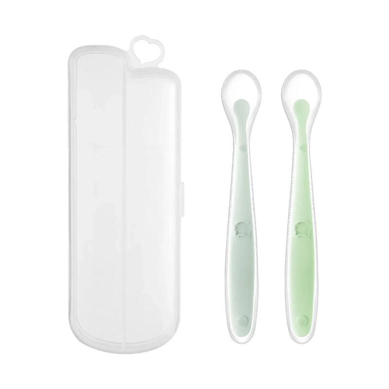 Soft Silicone Baby Spoon Toddler Complementary Food Feeding Training Spoon for Infants Soft Tip Spoon Children's Tableware