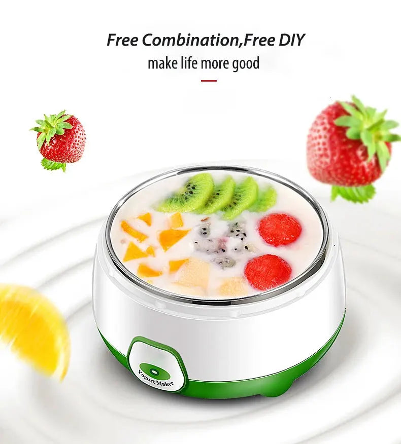 Yogurt Maker Mini Automatic Yogurt Machine Household DIY Yogurt Tools Kitchen Appliances Stainless Steel Tank Appliances Yogurt