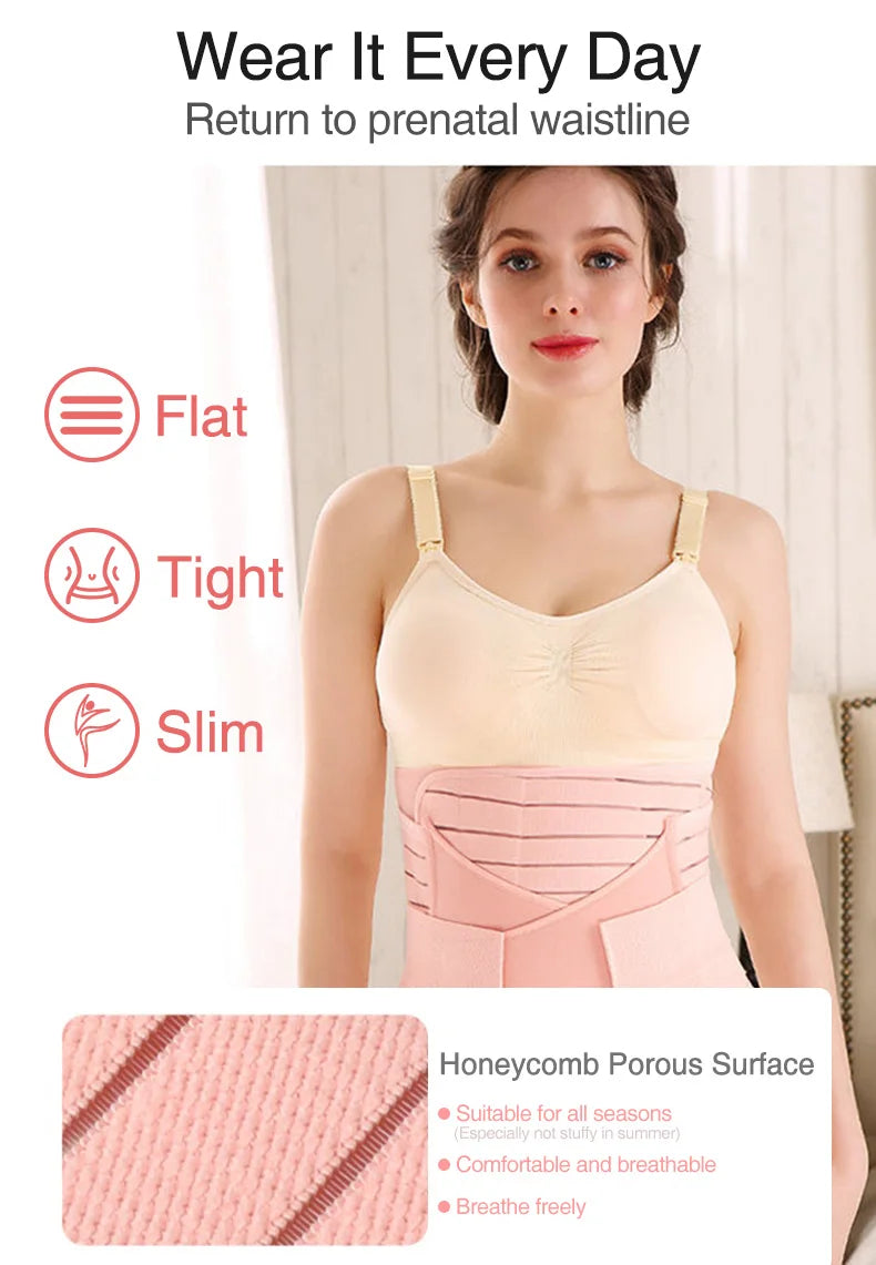 3in1 Corset Postpartum Belly Band Pregnant Women Tummy Belly Pelvis Belt Wrap Waist Trainer Recovery Bandage Strap Body Shaper