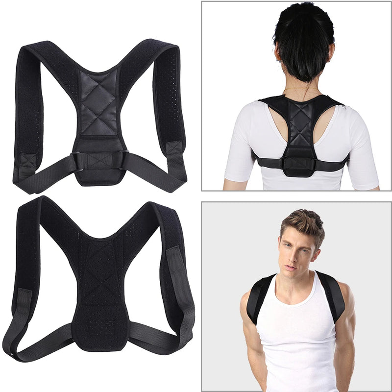 Back Posture Corrector Adjustable Shoulder Brace Lightweight Shoulder Support Belt Spine Alignment Brace for Men Women