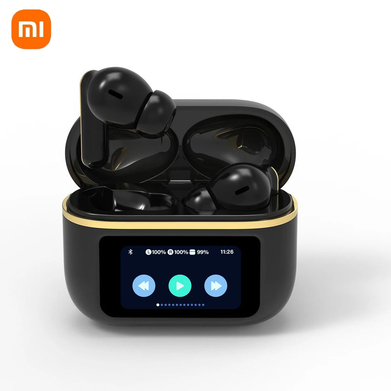 Xiaomi New Wireless Headset Touch Color Screen Bluetooth Headphones ANC Earphones, Super Bass Advanced Audio