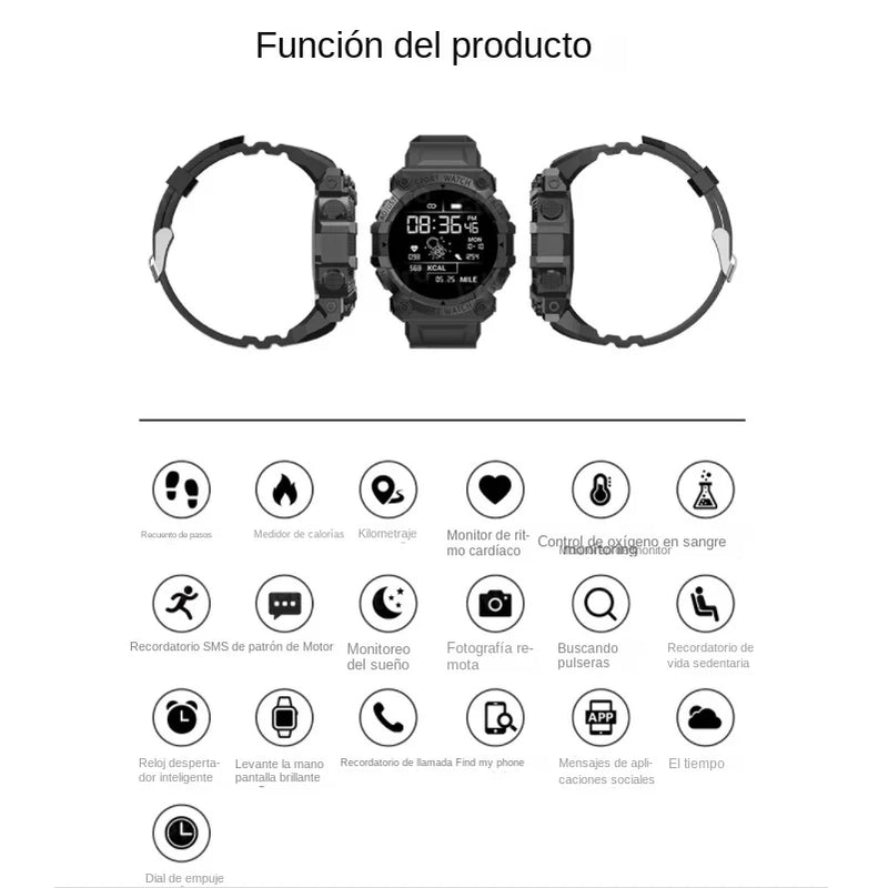 Y56 reloj inteligente con Bluetooth para hombre y mujer, pulsera táctil redonda