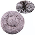 Super soft round bed for pets, wide plush house for medium dogs, 