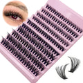 Individual Lashes 8-16mm 200pcs Cluster Lashes Natural Look Mixed Tray DIY Eyelash Extension Volume Lash Clusters Eyelashes Long