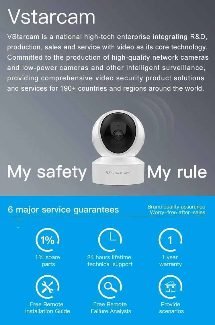 Vstarcam CS49Q 4MP UHD Indoor Camera 2.4/5G Wireless Security PTZ Mini Cam 2-Way Audio Infrared Vision Human Detection IP Camera