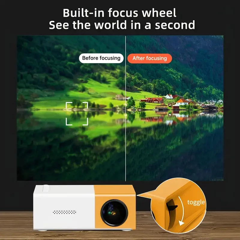 Ultra high definition 4K projector, home TV, bedroom, living room, wall projection, home cinema, mobile phone screen projection