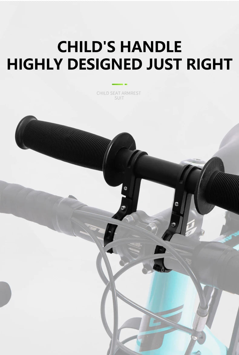 Bicycle Universal Adjustable Baby Seat Child Saddle Front Frame Safety Handlebar Quick Release Outdoor Parent-child with Pedals