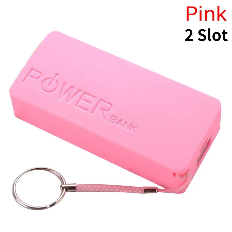 DIY Power Bank Box 5V 1A Portable 18650x2 USB Battery Charger Case Mini Kit Storage For Mobile Phone MP3 Electronic Charging