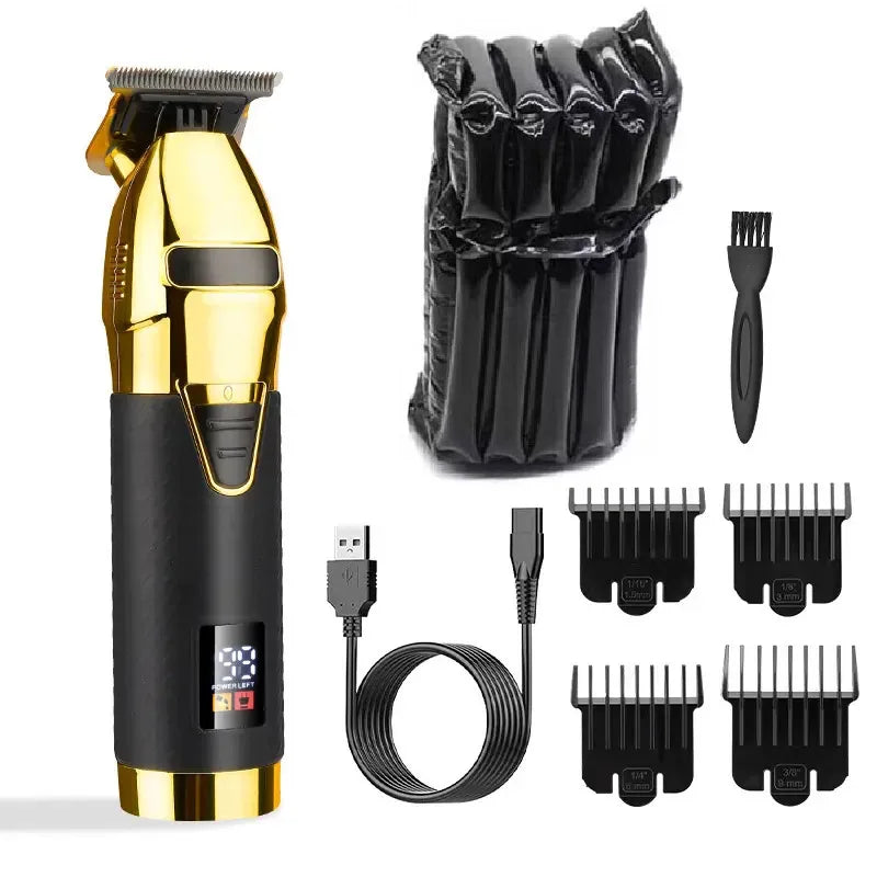 Zero Professional Hair Trimmer For Men Beard & Hair Clipper Electric Pro Barber Cordless HairCut Machine Rechargeable