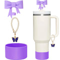 3 uds accesorios para taza Stanley 1 Uds. Tapa de cubierta de paja con lazo de 1