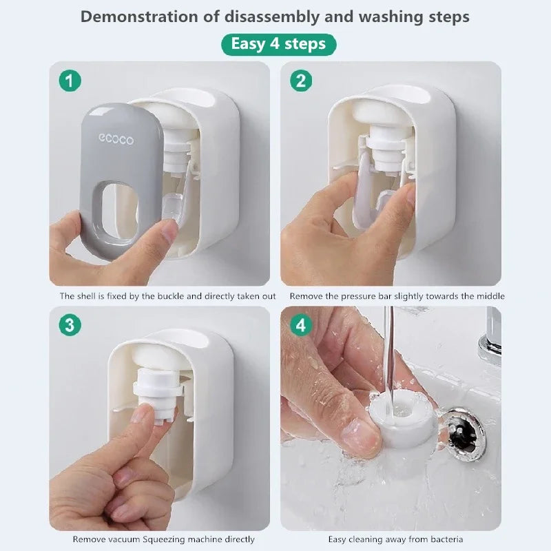 Dispensador automático de pasta de dientes, exprimidores de pasta de dientes a