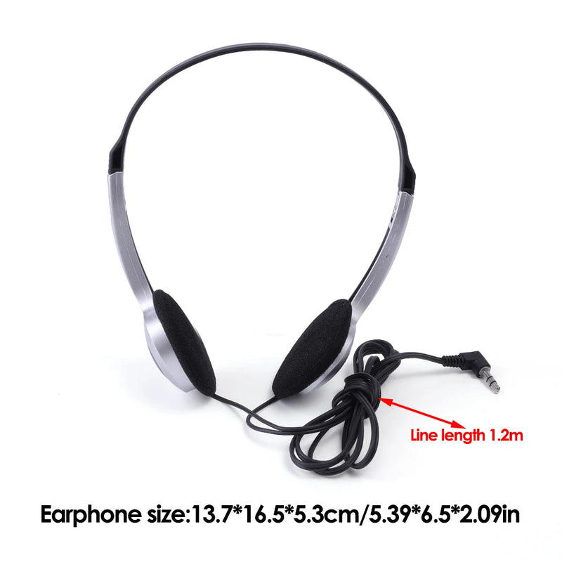 CD Fashion Retro Classic Headset Over Ear Earbud 3.5mm Wired Headphone Walkman Personality Earphones Millennium Wind Vintage