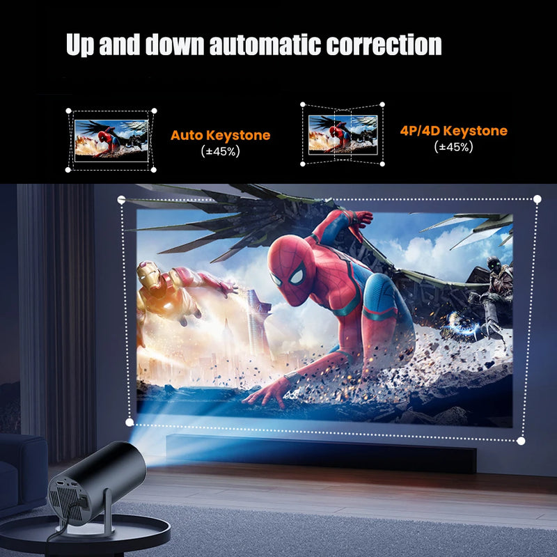 New HY300 Pro plus Projector 4k Android 1280*720P Dual Wifi Video Portable Outdoor home hd led proyector cine en casa pro