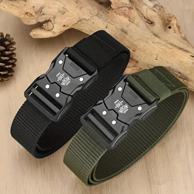 Tactical Waist Belt - Durable Automatic Buckle, Perfect for Outdoor Adventures, Unisex Accessories for Men and Women