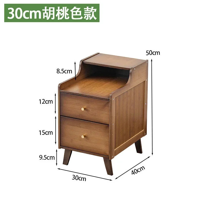 Bamboo night table, tea table, creat side storage cabinet 