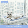 Ultra-Soft Cat Window Hammock Bed - Cozy Cloud-Like Perch for Feline Naptime - Securely Mounted, Perfect Space-Saving