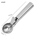 Multifunctional Ice Cream Scoops Stainless Steel Dual-Purpose Scoop Fruit Watermelon Spoon Ball Scoop Household Ice Cream Tools