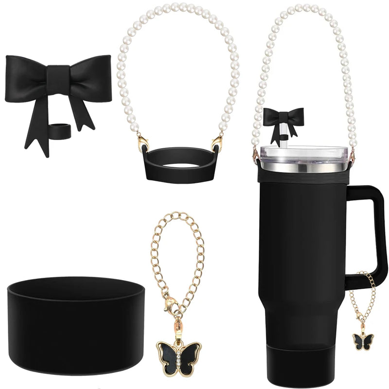 3 uds accesorios para taza Stanley 1 Uds. Tapa de cubierta de paja con lazo de 1