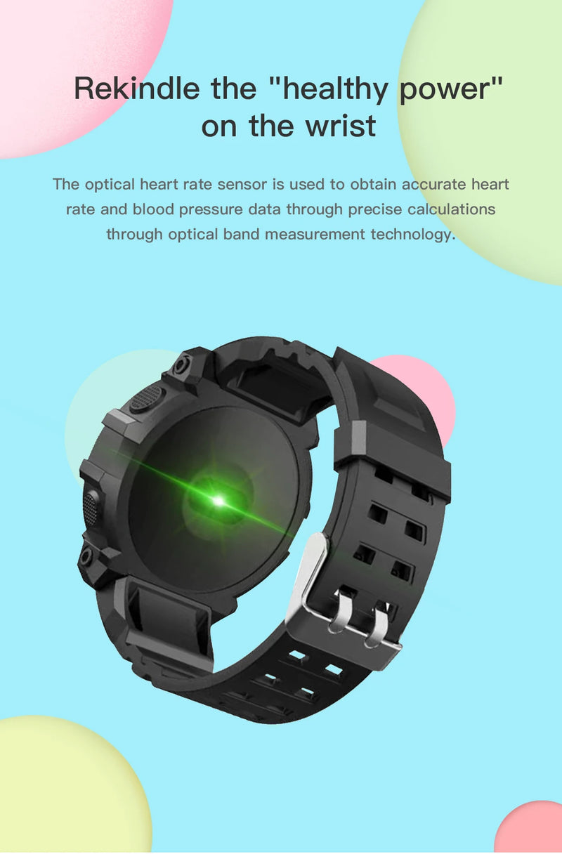 Y56 reloj inteligente con Bluetooth para hombre y mujer, pulsera táctil redonda