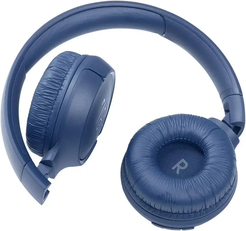 JBL Tune 510BT: Wireless On-Ear Headphones with Purebass Sound - Blue, Medium