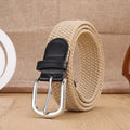 Men's Belt Casual Woven Elastic Belt Outdoor Sports Women's Belt No Need for Punching Climbing Work Belt For Men Women Fashion