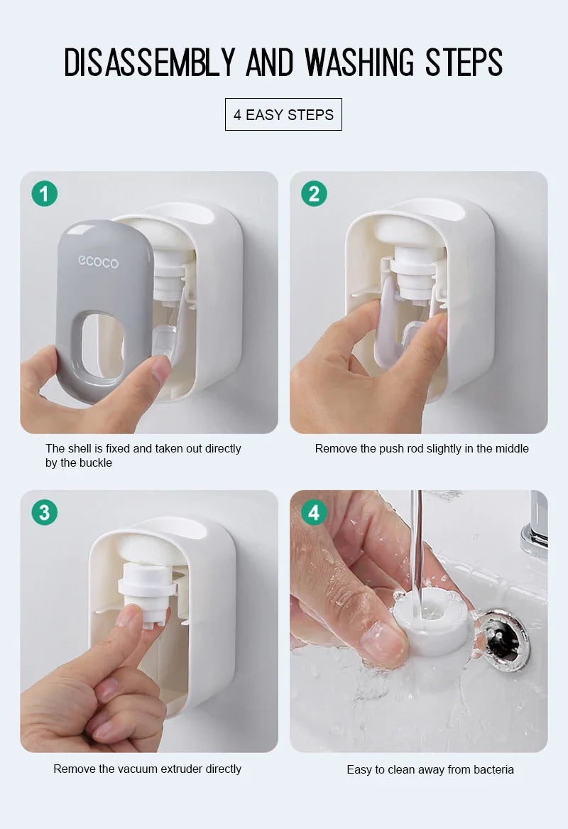 Automatic toothpaste dispenser, toothpaste dispensers 